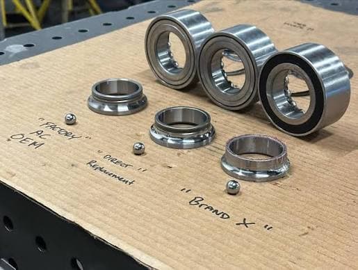 OEM alternate bearing comparison